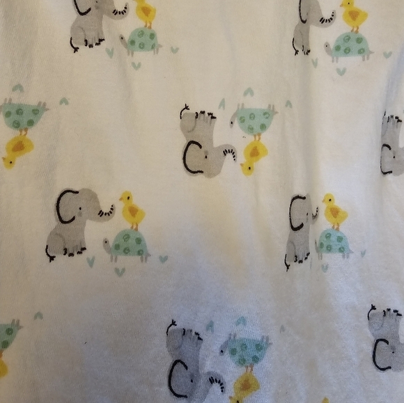 6/$20 Gerber Elephant Print Onesies Size 3-6 Months Lot Of 2 - Picture 6 of 15